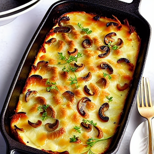 Shiitake Mushroom Gratin