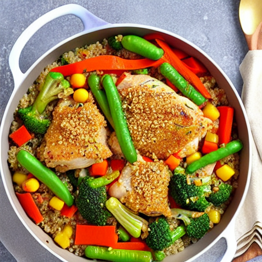 Chicken and Vegetable Casserole with Quinoa