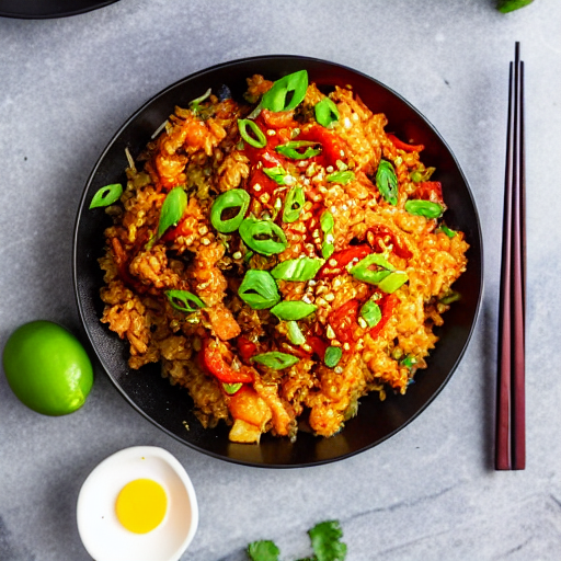 Kimchi Fried Cauliflower Rice
