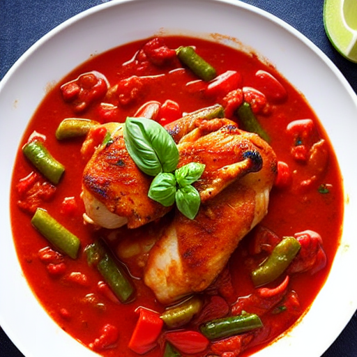 Halal Chicken Cacciatore