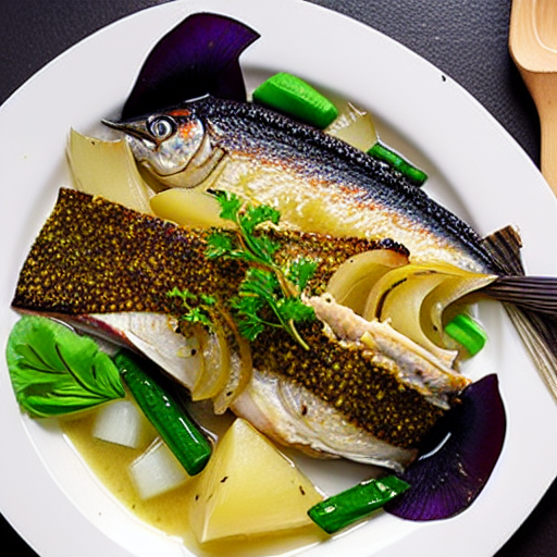 Baked Mackerel with Daikon