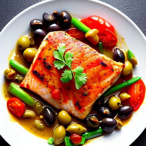 Baked Fish Veracruzana
