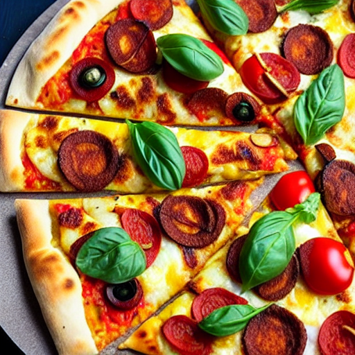Vegetarian Msemen Pizza