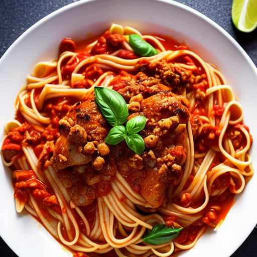 Halal Chicken Bolognese