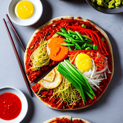 Vegan Bibimbap Pizza
