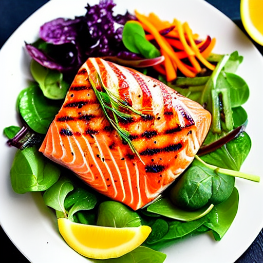 Grilled Salmon Salad