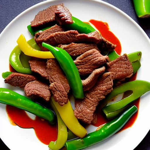 Beef with Green Peppers