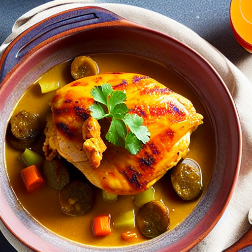 Tajine de Poulet aux Abricots