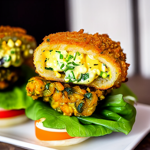 Zucchini Tempura Burger