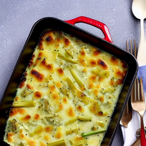 Keto Chicken and Leek Bake