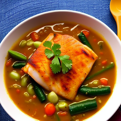 Sopa de Pescado Vegetariana