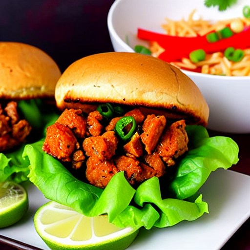 Hunan Spicy Chicken Burger