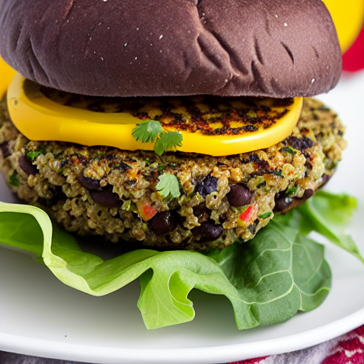 Black Bean Quinoa Burger