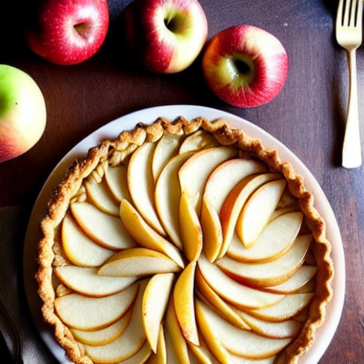 Tarte aux Pommes Végétale