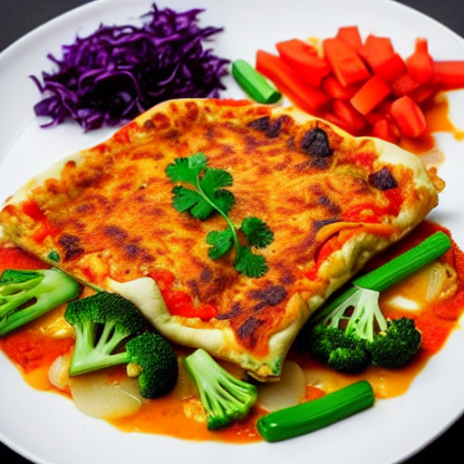 Egg Foo Young Pizza