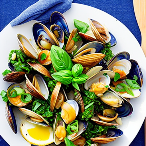 Stir-Fried Clams with Basil