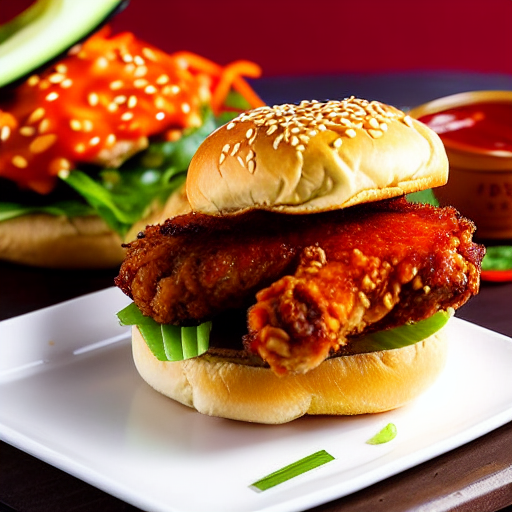 Korean Fried Chicken Burger