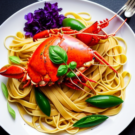 Halal Lobster Linguine
