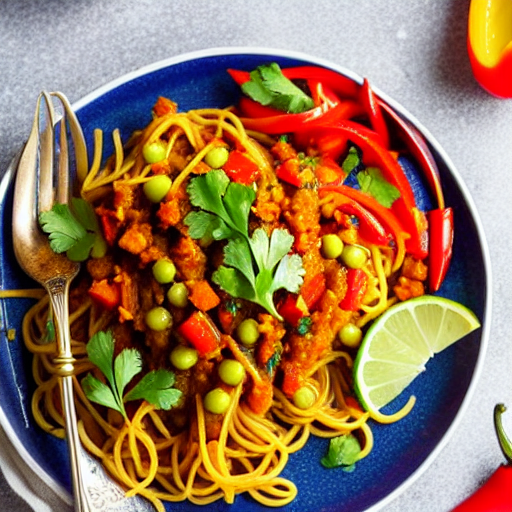 Pasta with Roasted Peppers