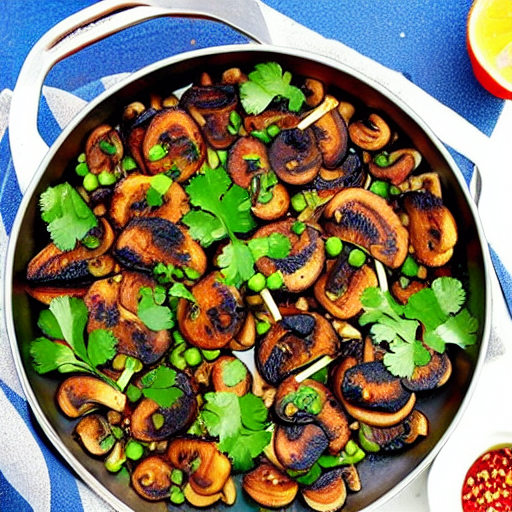 Cilantro Garlic Mushrooms