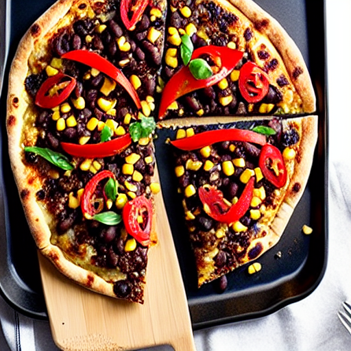 Black Bean and Corn Pizza