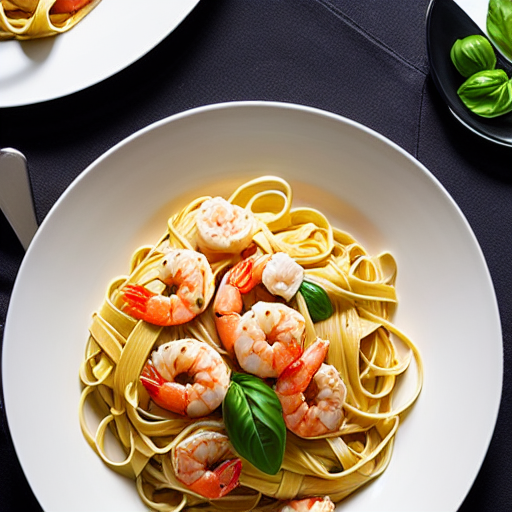 Linguine con Gamberi