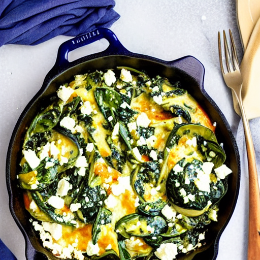 Keto Spinach Feta Bake