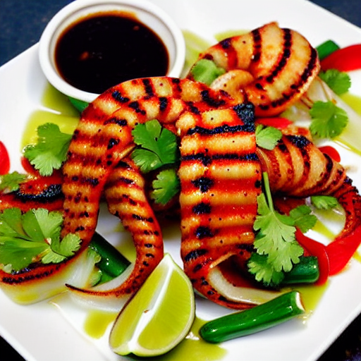 Korean Style Grilled Squid