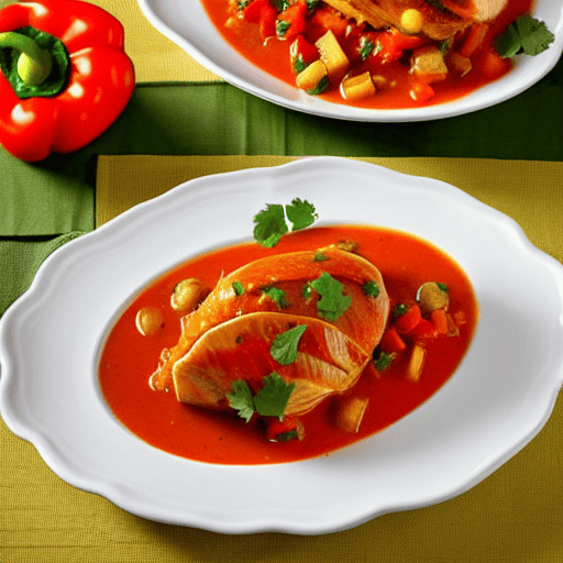 Pechuga de Pavo al Pimiento