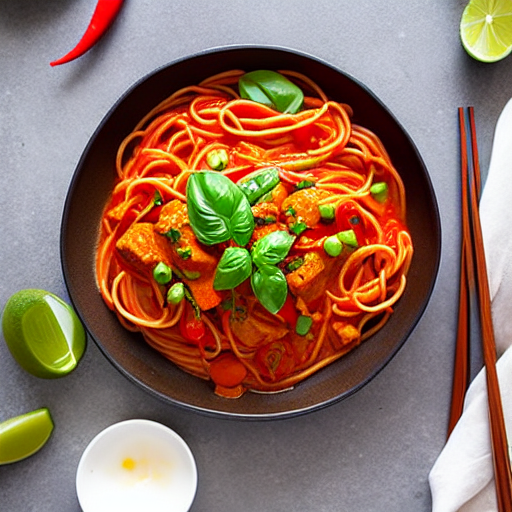 Red Curry Spaghetti