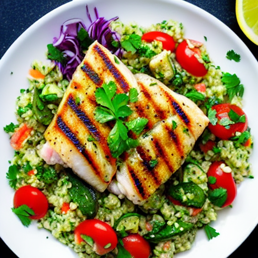 Fish Tabbouleh