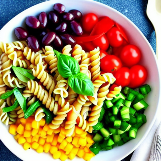 Vegetable Pasta Salad Bowl