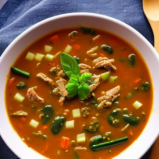 Kreokefali Soup