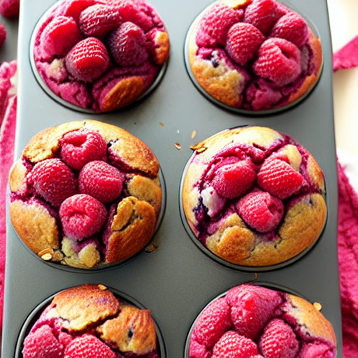 Raspberry Almond Muffins