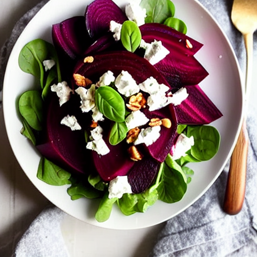 Roasted Beet and Goat Cheese Salad