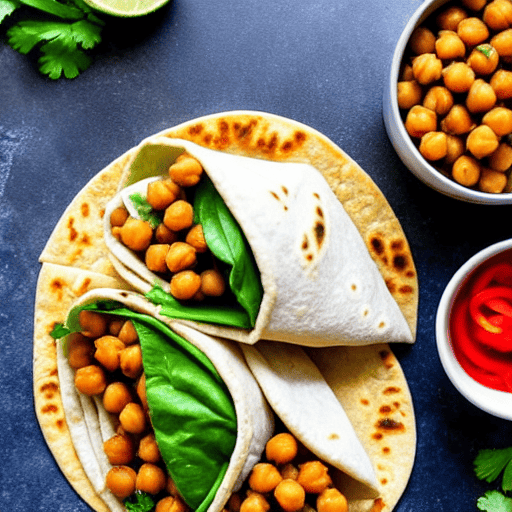 Chickpea Gyro Wraps