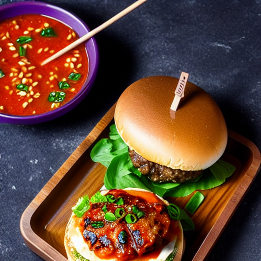 Eggplant Jjigae Burger