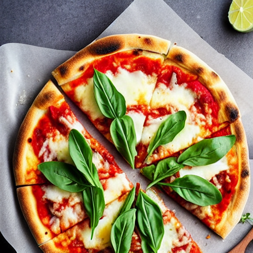 Pizza de Rúcula com Parmesão