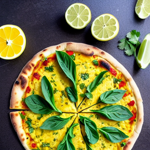 Cilantro Lemon Pizza