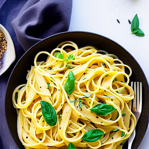 Vegan Lemon Garlic Pasta