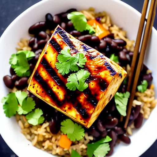 Vegan Black Bean Tofu