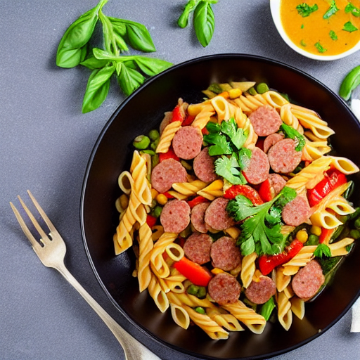 Pasta con Salsiccia Vegetale