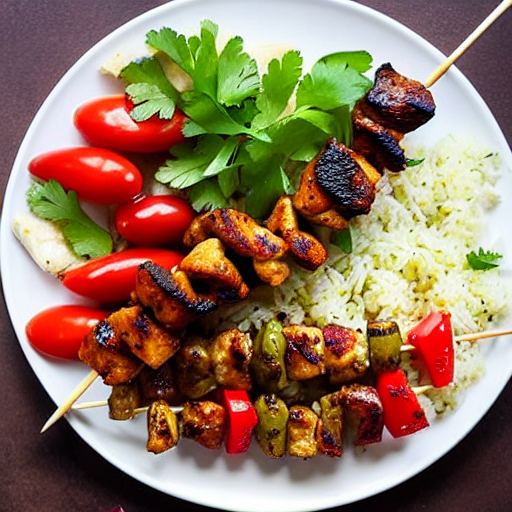 Keto Shish Tawook with Rice