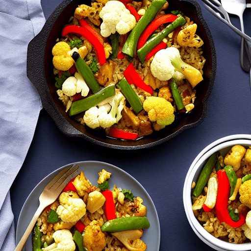 Halal Chicken and Cauliflower Bake Stir-Fry