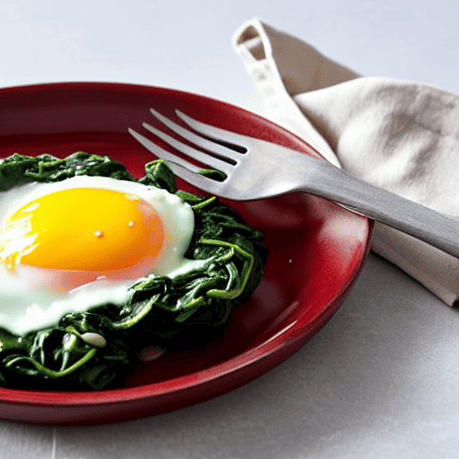 Baked Spinach with Egg