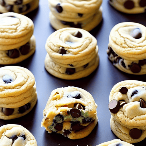 Chocolate Chip Cookie Dough Ice Cream Sandwiches