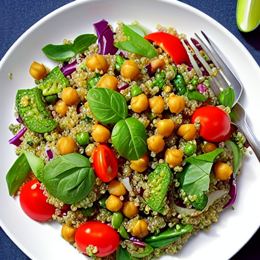Vegetable and Quinoa Salad with Chickpeas and Lentils and Rice and Quinoa and Chickpeas and Lentils and Rice