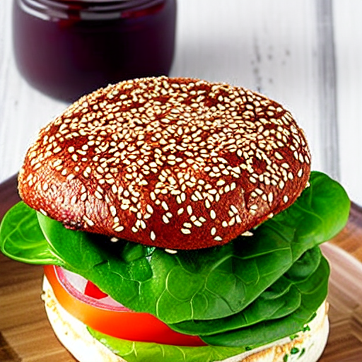 Sesame Spinach Burger