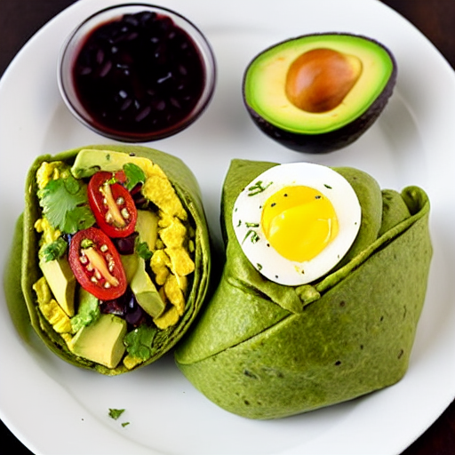 Egg and Avocado Wrap