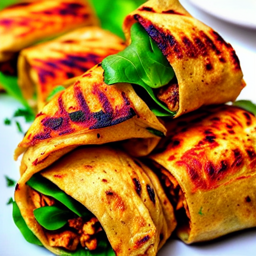 Keto Chicken Kathi Roll